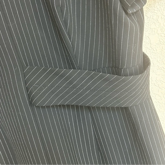 BOSS Hugo Boss Women’s Black Pinstripe Sheath Dress 12 Workwear Business - Picture 3 of 8